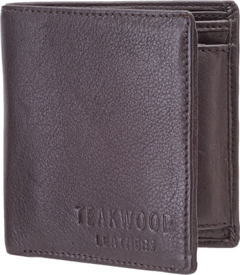 

Teakwood Men Brown Genuine Leather Wallet(3 Card Slots)