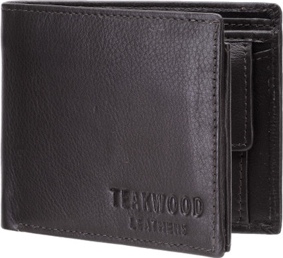 

Teakwood Men Brown Genuine Leather Wallet(6 Card Slots)
