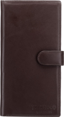 

Teakwood Men Brown Genuine Leather Wrist Wallet(10 Card Slots)