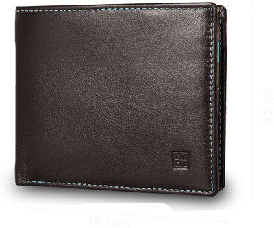 

Dudu Men Brown Genuine Leather Wallet(9 Card Slots), Dark brown