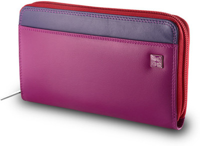 

Dudu Women Casual Purple Genuine Leather Wallet(8 Card Slots), Fuxia