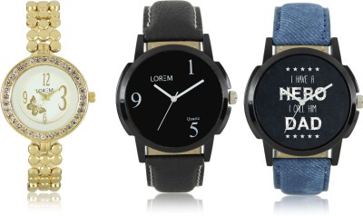 LOREM W06-6-7-203 New Stylish Best Designer Combo Hand Watch  - For Men & Women   Watches  (LOREM)