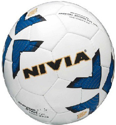 

Nivia Shining Star Football - Size: (Pack of 1, Multicolor, White & blue