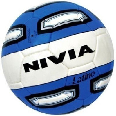 

Nivia Latino Football - Size: (Pack of 1, Multicolor, White & blue