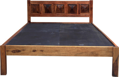

Induscraft Solid Wood Queen Bed(Finish Color - Brown)