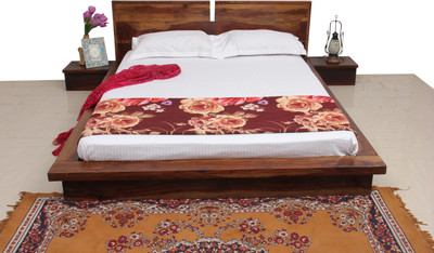 

Induscraft Solid Wood Queen Bed(Finish Color - Brown)
