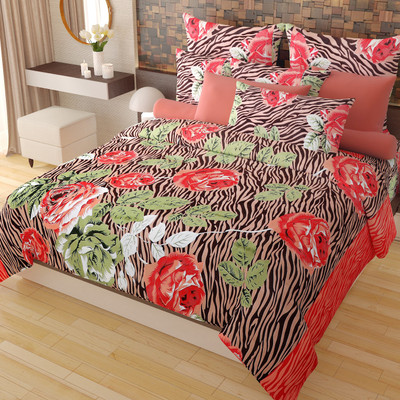 69% OFF on Home Candy 144 TC Cotton Double Floral Bedsheet(1 Double Bedsheet, 2 Pillow Covers, Multicolor) 69% OFF on Home Candy 144 TC Cotton Double Floral Bedsheet(1 Double Bedsheet, 2 Pillow Covers, Multicolor)