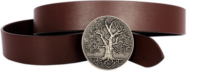 

Sri Men Casual Brown Genuine Leather Belt