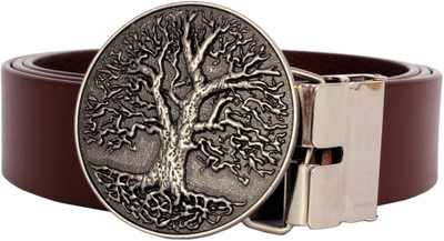 

Sri Men Casual Brown Genuine Leather Belt