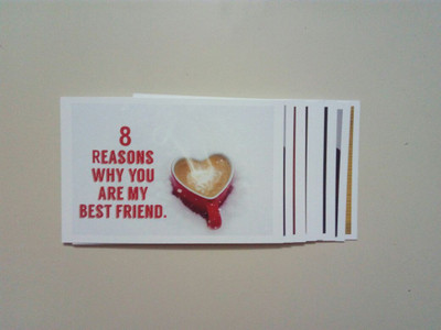 

stawnch 8 REASONS WHY YOU ARE MY BEST FRIEND GREETING CARDS SIZE [4.5" X 3"] Greeting Card(Multicolor, Pack of 8)