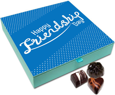 

Chocholik Friendship Gift Box - Happy Friendship Day To My Lovely Friends Chocolate Box For Friends - 9pc Truffles(108 g)