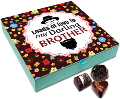 

Chocholik Rakhi Gift - Loads Of Love To My Darling Brother Chocolate Box For Brother / Sister - 9pc Truffles(108 g)