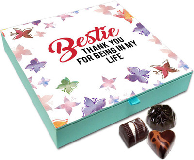 

Chocholik Friendship Gift Box - Thanks For Making My Life Amazing Chocolate Box For Friends - 9pc Truffles(108 g)