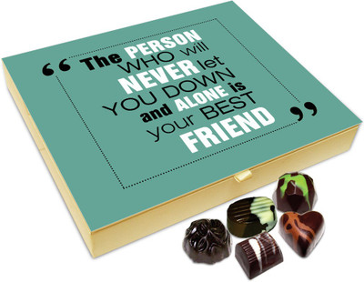 

Chocholik Friendship Gift Box - Your Friend Will Never Let You Down Chocolate Box For Friends - 20pc Truffles(240 g)
