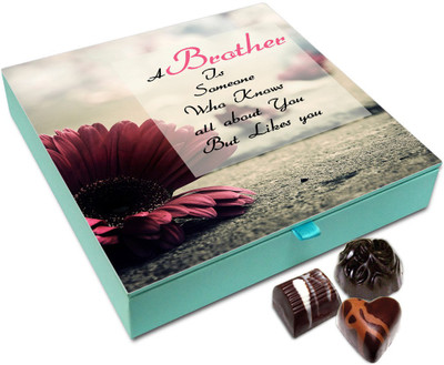 

Chocholik Rakhi Gift - A Brother Knows All About You And Still Likes You Chocolate Box For Brother / Sister - 9pc Truffles(108 g)