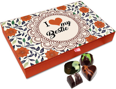 

Chocholik Friendship Gift Box - My Bestie Is The Best Friend Anyone Can Have Chocolate Box For Friends - 12pc Truffles(144 g)