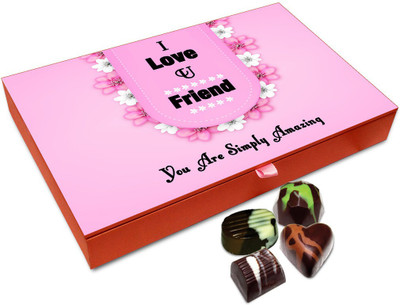 

Chocholik Friendship Gift Box - You Are Way Too Amazing My Friend Chocolate Box For Friends - 12pc Truffles(144 g)