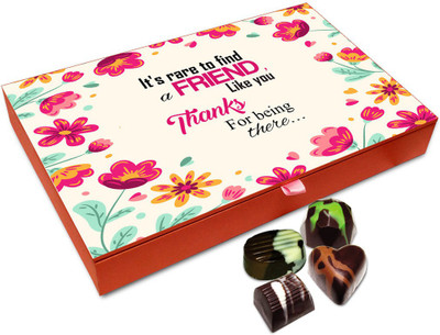 

Chocholik Friendship Gift Box - Its Rare To Find A Special Friend Like You Chocolate Box For Friends - 12pc Truffles(144 g)