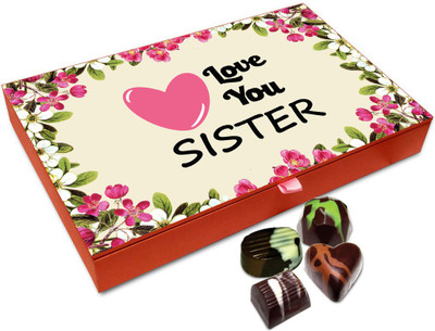 

Chocholik Rakhi Gift - There Is No Love Like Love For Sister Chocolate Box For Brother / Sister - 12pc Truffles(144 g)