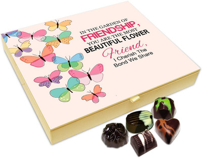 

Chocholik Friendship Gift Box - I Cherish The Bond We Share My Friend Chocolate Box For Friends - 20pc Truffles(240 g)
