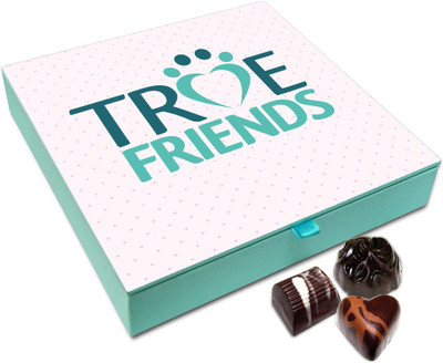 

Chocholik Friendship Gift Box - True Friends Enjoy Together Chocolate Box For Friends - 9pc Truffles(108 g)