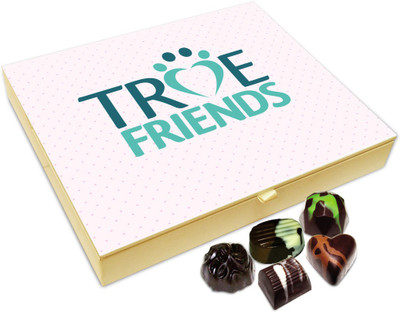 

Chocholik Friendship Gift Box - True Friends Enjoy Together Chocolate Box For Friends - 20pc Truffles(240 g)