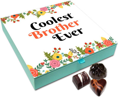 

Chocholik Rakhi Gift - You Are The Coolest Brother Ever Chocolate Box For Brother / Sister - 9pc Truffles(108 g)