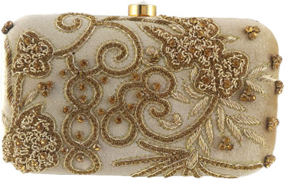 

Anmita Party Beige Clutch