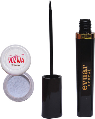

Vozwa Silver Shimmer Powder and Evuar Herbal Eye Liner(Set of 2)