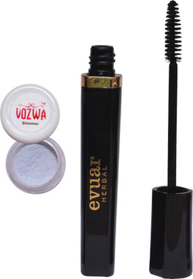 

Vozwa Silver Shimmer Powder and Evuar Herbal Mascara(Set of 2)