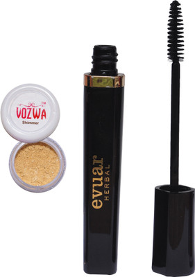 

Vozwa Golden Shimmer Powder and Evuar Herbal Mascara(Set of 2)