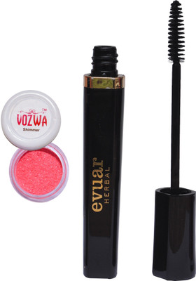 

Vozwa Red Shimmer Powder and Evuar Herbal Mascara(Set of 2)
