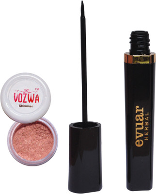 

Vozwa Copper Shimmer Powder and Evuar Herbal Eye Liner(Set of 2)