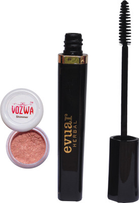 

Vozwa Copper Shimmer Powder and Evuar Herbal Mascara(Set of 2)