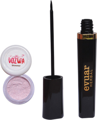 

Vozwa Light Copper Shimmer Powder and Evuar Herbal Eye Liner(Set of 2)