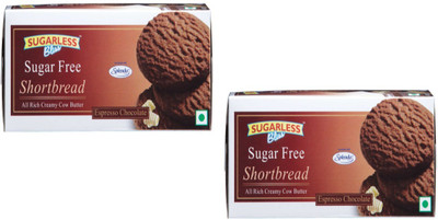 

Sugarless Bliss Sugar Free Shortbread Espresso Chocolate(200 g, Pack of 2)