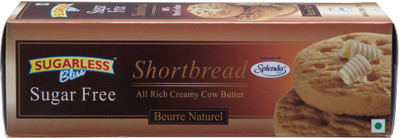 

Sugarless Bliss Sugar Free Shortbread Natural Butter(200 g, Pack of 2)