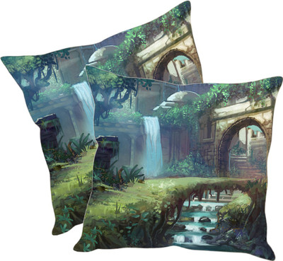 

Sleep Nature's Printed Cushions Cover(Pack of 2, 30.63 cm*30.63 cm, Multicolor)