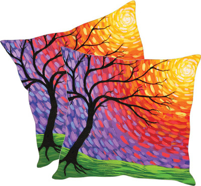 

Sleep Nature's Printed Cushions Cover(Pack of 2, 40.63 cm*40.63 cm, Multicolor)