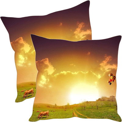 

Sleep Nature's Printed Cushions Cover(Pack of 2, 30.63 cm*30.63 cm, Multicolor)