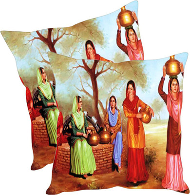 

Sleep Nature's Printed Cushions Cover(Pack of 2, 40.63 cm*40.63 cm, Multicolor)