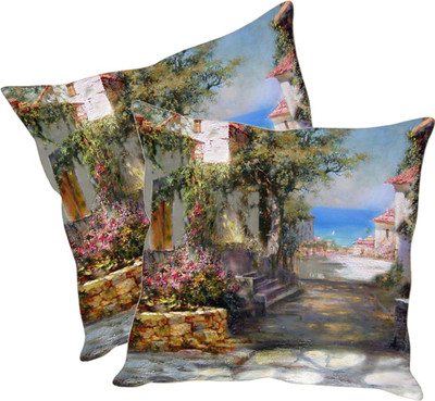 

Sleep Nature's Printed Cushions Cover(Pack of 2, 30.63 cm*30.63 cm, Multicolor)
