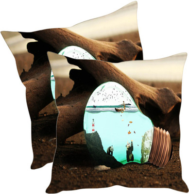 

Sleep Nature's Printed Cushions Cover(Pack of 2, 40.63 cm*40.63 cm, Multicolor)