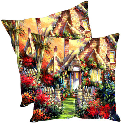 

Sleep Nature's Printed Cushions Cover(Pack of 2, 30.63 cm*30.63 cm, Multicolor)