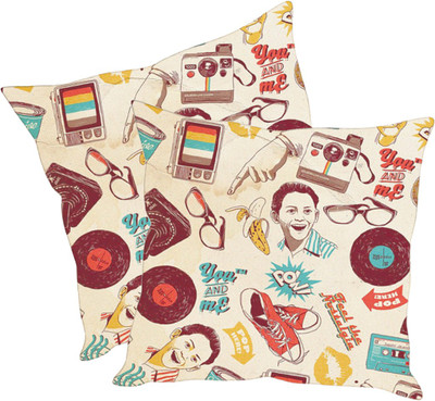 

Sleep Nature's Printed Cushions Cover(Pack of 2, 40.63 cm*40.63 cm, Multicolor)