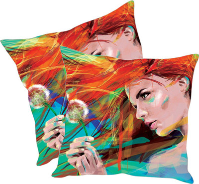 

Sleep Nature's Printed Cushions Cover(Pack of 2, 40.63 cm*40.63 cm, Multicolor)