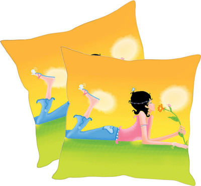 

Sleep Nature's Printed Cushions Cover(Pack of 2, 30.63 cm*30.63 cm, Multicolor)