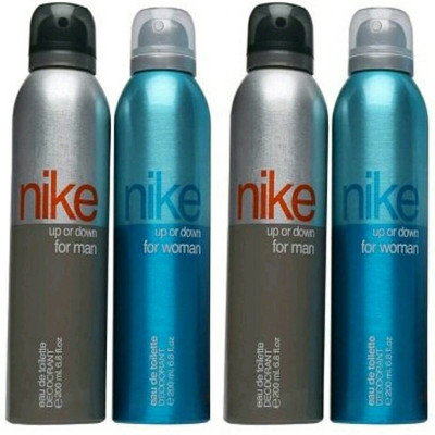 

Nike up or down men & women Deodorant Spray - For Men & Women(200 ml, Pack of 4)