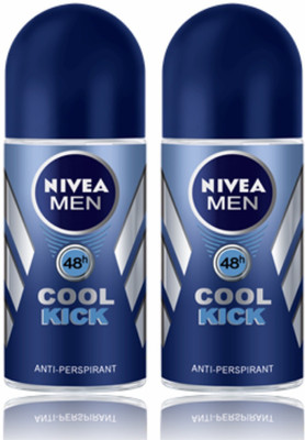 

Nivea Cool Kick Pack Of 2 Deodorant Roll-on - For Men(50 ml, Pack of 2)