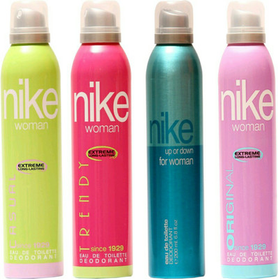 

Nike casual,trendy,up or down,original Deodorant Spray - For Women(200 ml, Pack of 4)
